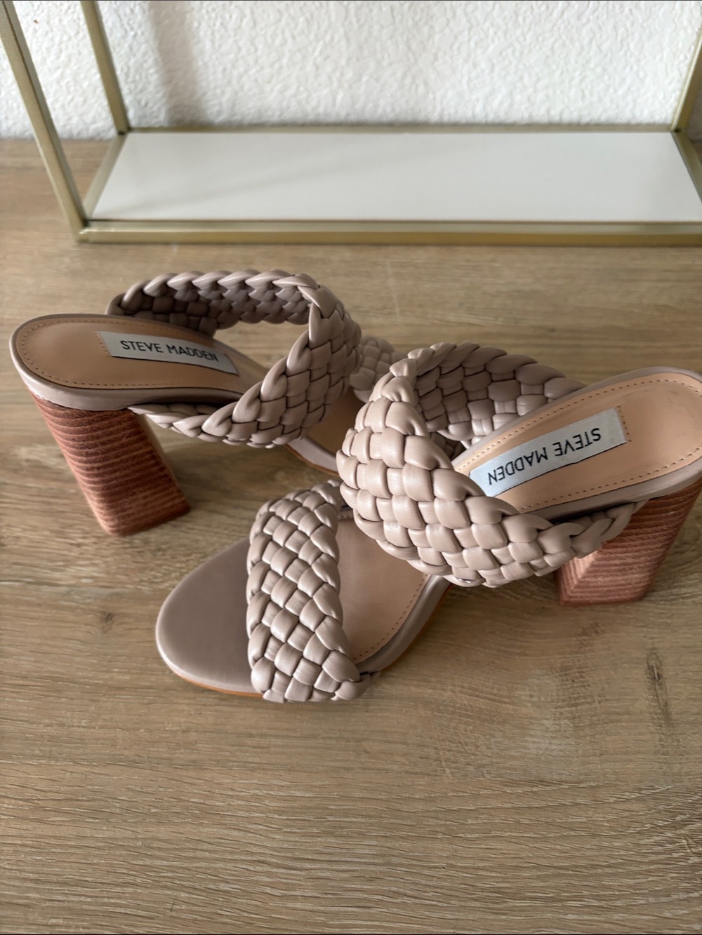 Steve Madden Braided Slide Sandals - Taupe - Picture 5 of 10